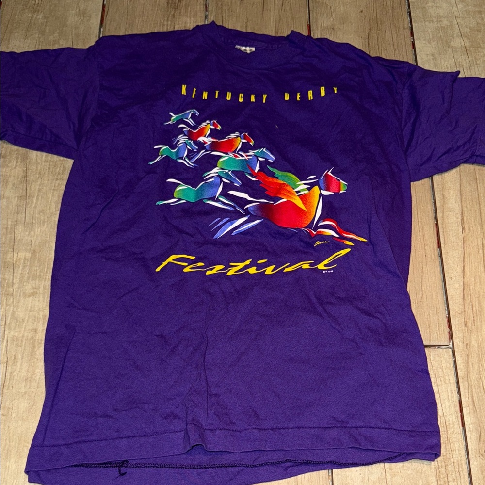 Kentucky Derby Festival Purple Graphic Short Sleeve Tee